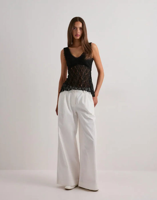 Lace Flounce Top
