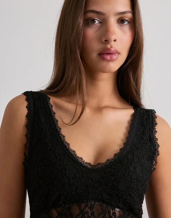 Lace Flounce Top